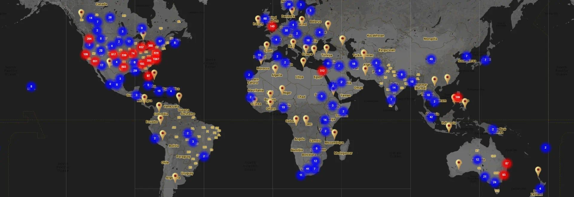 Global Testimonies Map